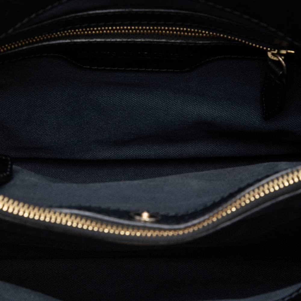 Pre-Loved Burberry Small House Check Canvas Bridle Hepburn Satchel - Picture 4 of 6